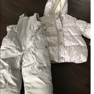 Carter’s baby toddler snowsuit set 12 months NWT